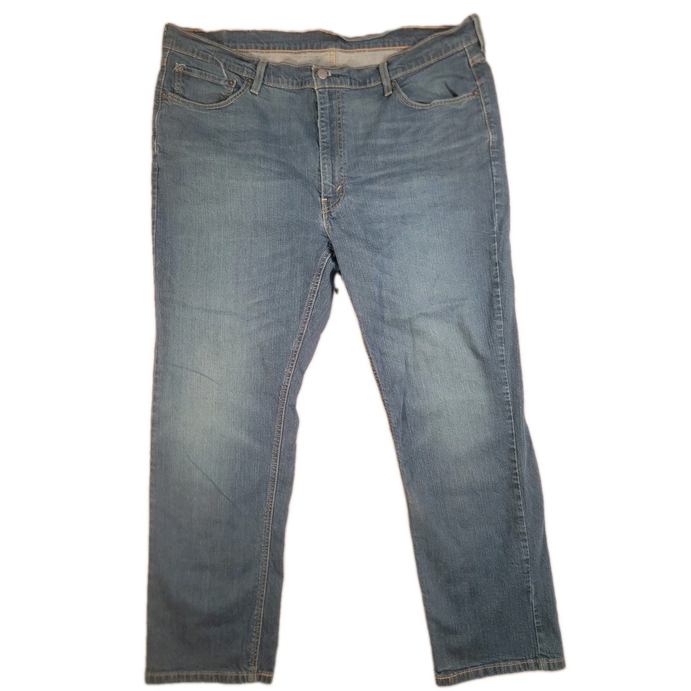 Levis 541 Mens Jeans 42x32 Blue Stretch Athletic Fit Denim Pants Workwear Casual